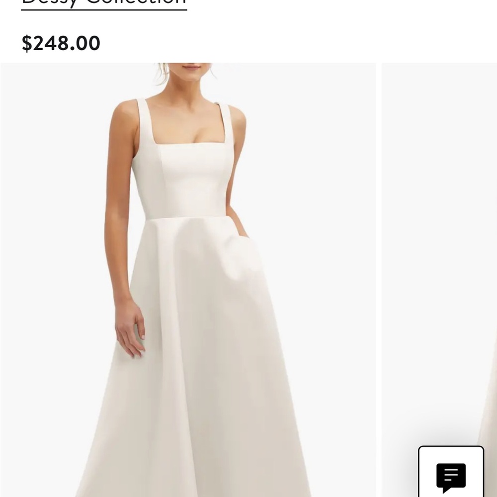 Dessy Collection Cream Dress